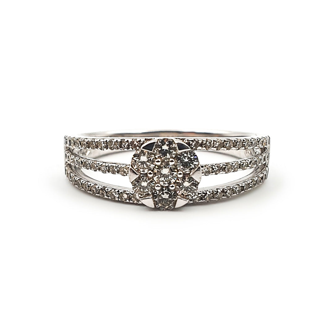 9ct White Gold Ladies Diamond Engagement Ring The_Diamond_box_South_Africa