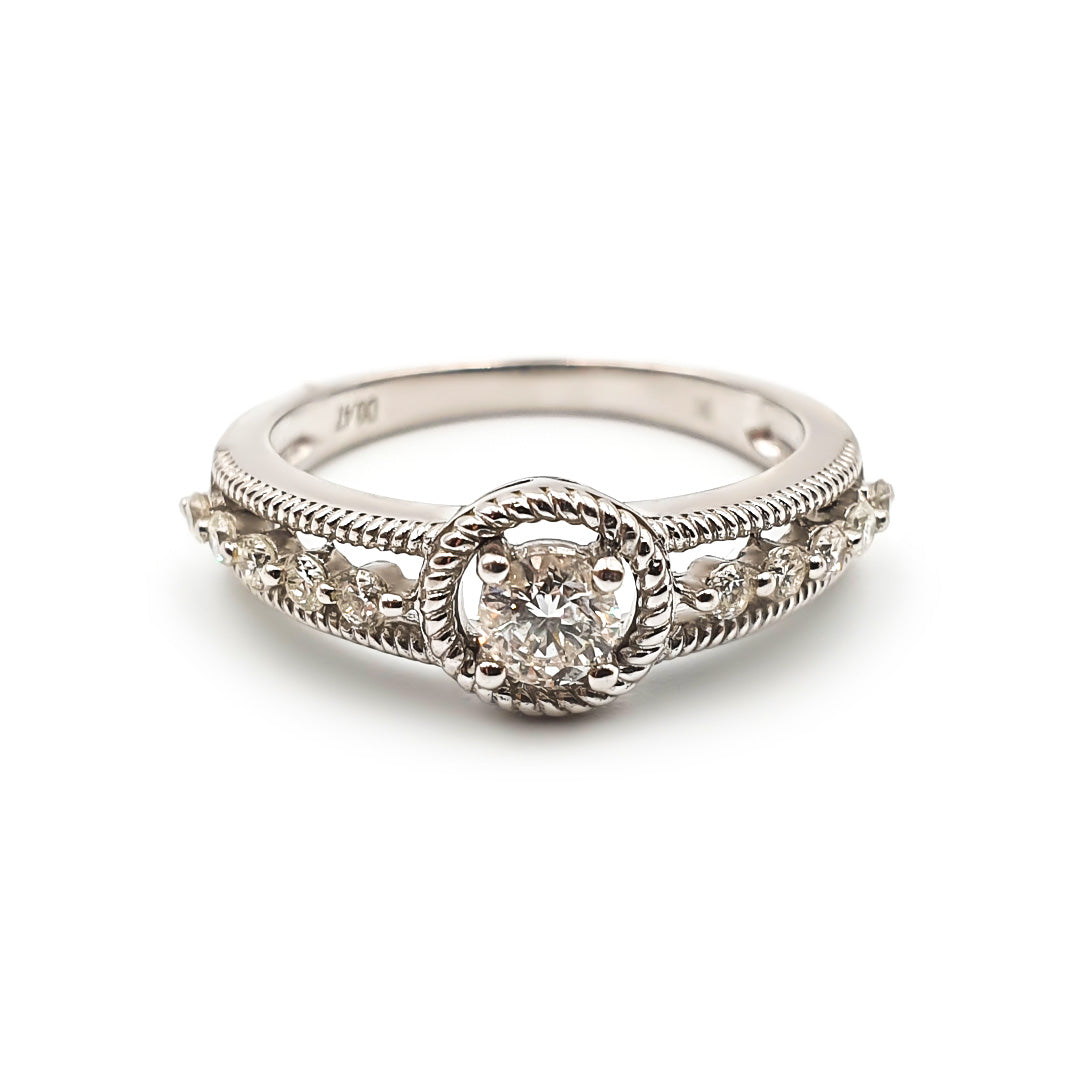 9ct White Gold Ladies Diamond Engagement Ring The_Diamond_box_South_Africa