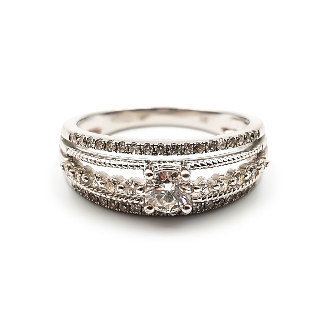 9ct White Gold Ladies Diamond Engagement Ring The_Diamond_box_South_Africa