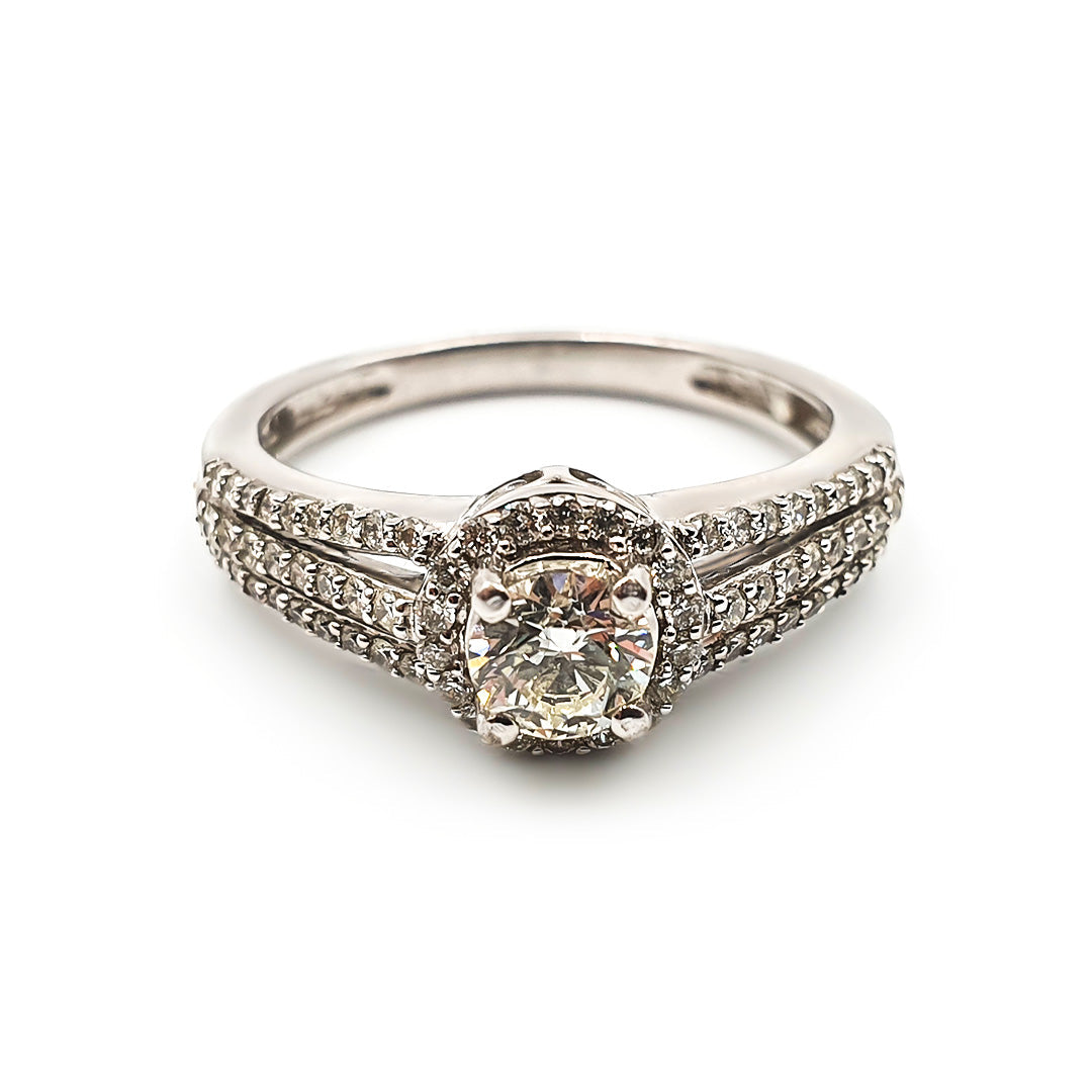 9ct White Gold Ladies Diamond Engagement Ring The_Diamond_box_South_Africa