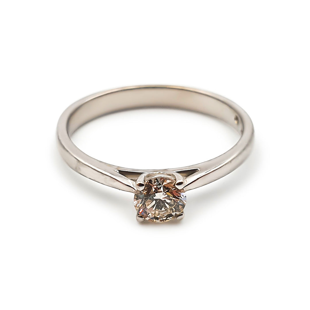 9ct White Gold Ladies Solitaire Diamond Engagement Ring The_Diamond_box_South_Africa
