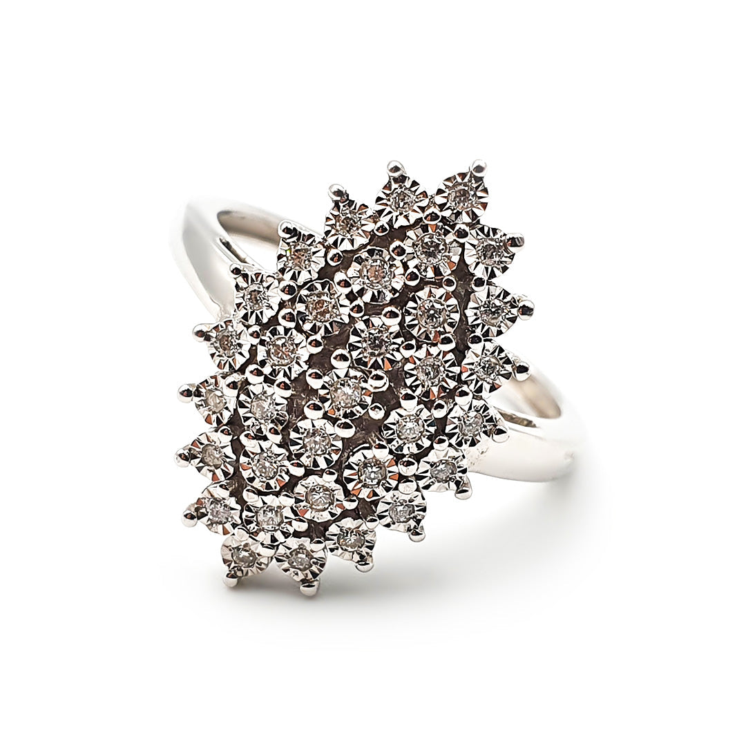 9ct White Gold Ladies Diamond Ring The_Diamond_box_South_Africa