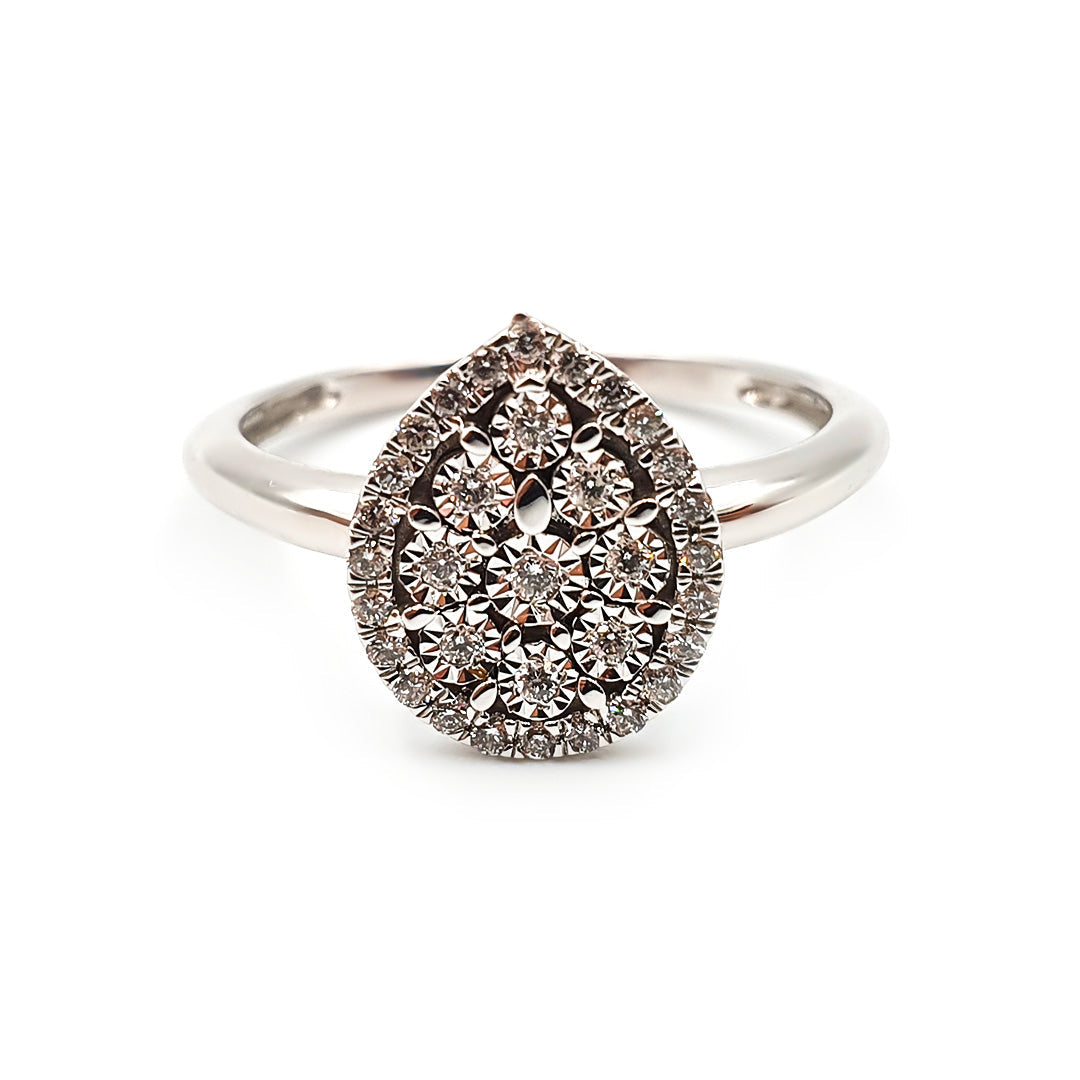 9ct White Gold Ladies Diamond Engagement Ring The_Diamond_box_South_Africa