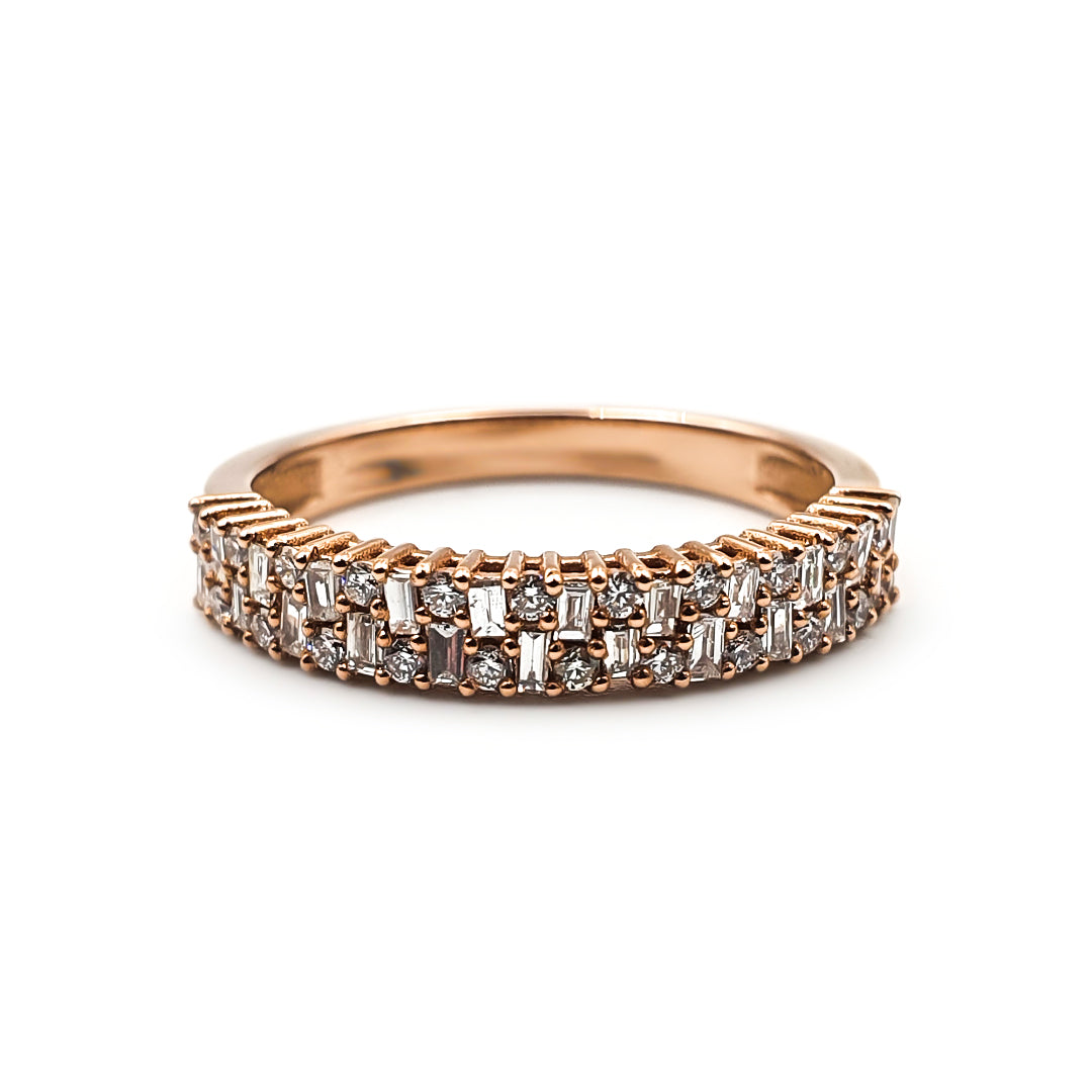 9ct Rose Gold Ladies Diamond Band The_Diamond_box_South_Africa