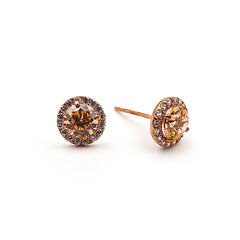 9ct Rose Gold Ladies Stud Earrings