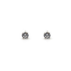 9ct White Gold Stud Earrings