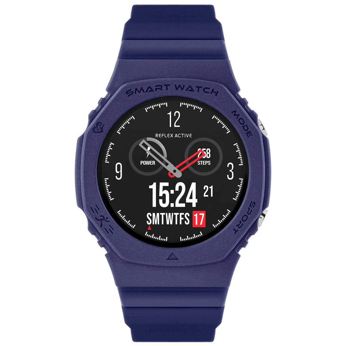 Reflex Active Series 26 Sports Multi-Function Smartwatch  Blue Silicone - RA26-2181