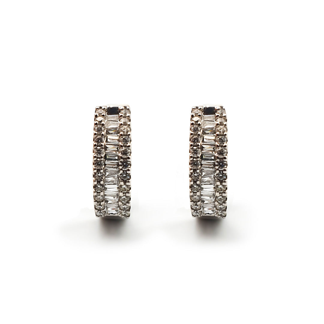 9ct White Gold Ladies Diamond Hoop Earrings The_Diamond_box_South_Africa