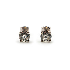 9ct White Gold Ladies 1,00ct Diamond Stud Earrings