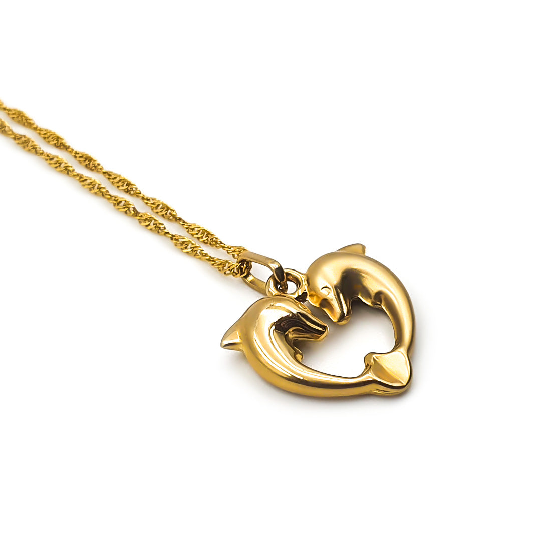 9ct Yellow Gold Ladies Heart Pendant