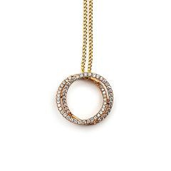 9ct Rose Gold Ladies Diamond Pendant The_Diamond_box_South_Africa