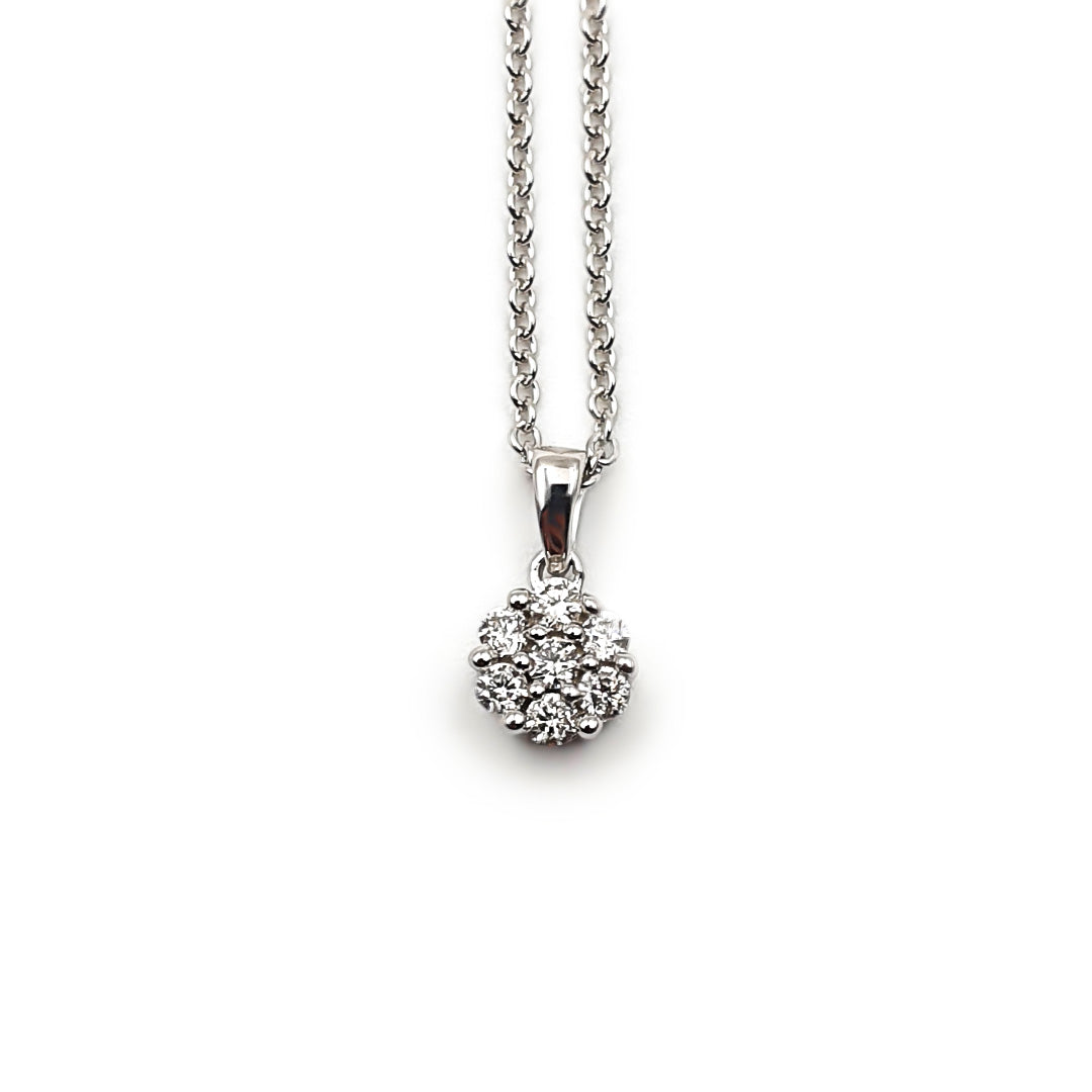 9ct White Gold Ladies Diamond Pendent The_Diamond_box_South_Africa