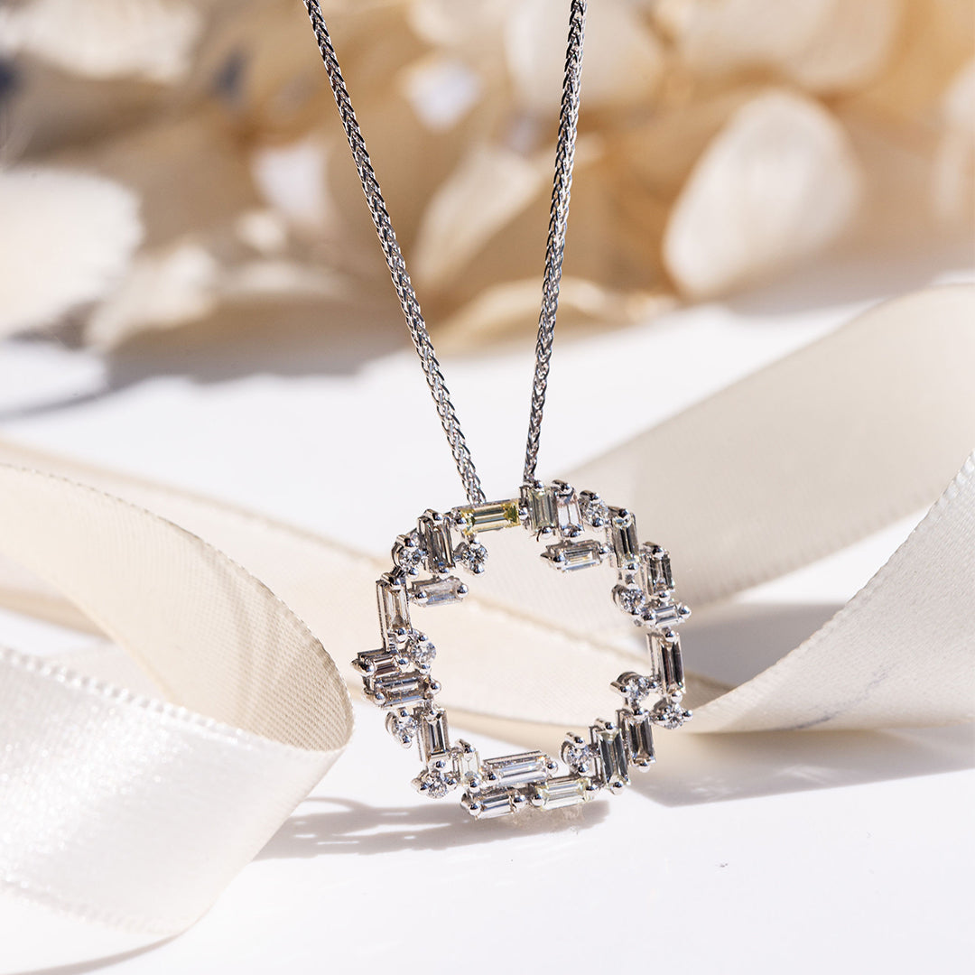 9ct White Gold Ladies Diamond Circle of Life Pendent The_Diamond_box_South_Africa