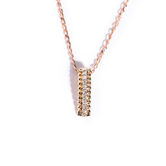 9ct Rose Gold Ladies Diamond Pendant The_Diamond_box_South_Africa