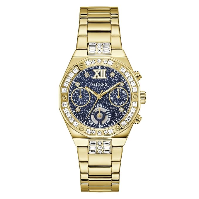 GUESS Round 36mm Blue Dial Analog Women Watch - GW1116L2