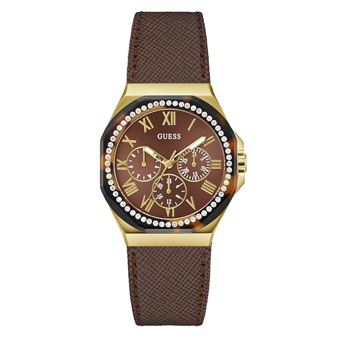 GUESS Analog Brown Dial Women's Watch -GW0753L3