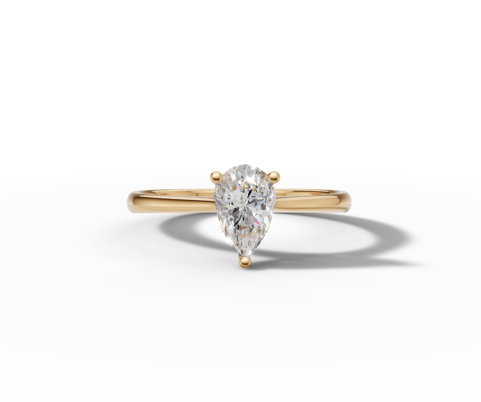 9ct Gold 1ct Pear Cut Lab-Grown Diamond Engagement Ring