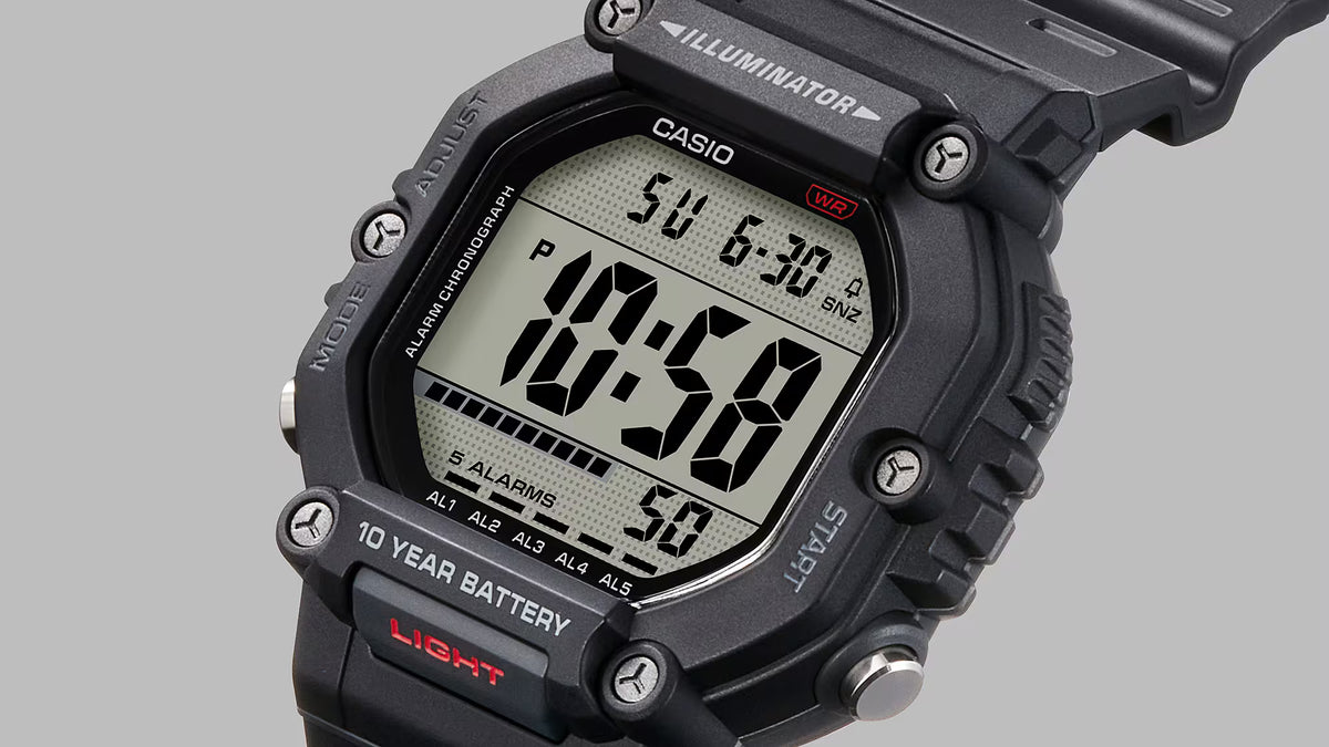 CASIO DIGITAL MENS WATCH - AE-1600H-1AVDF