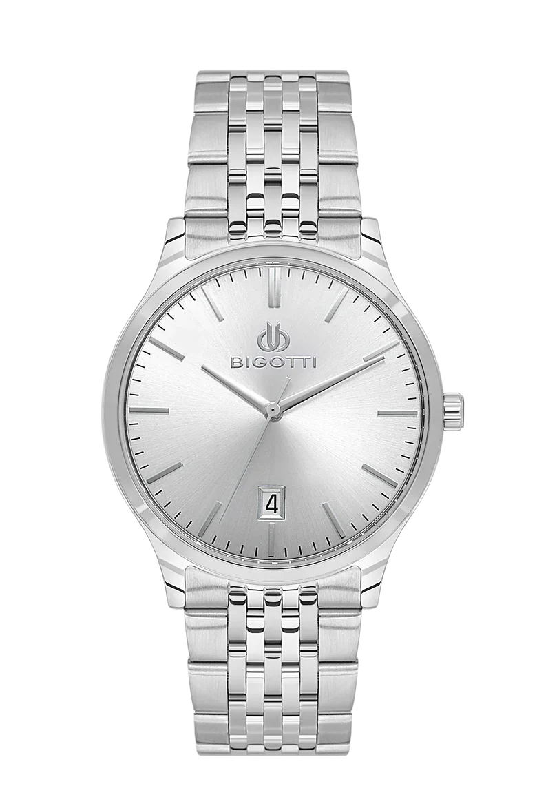 Bigotti Quotidiano Silver Stainless Steel Watch for Men -  BG.1.10673-1