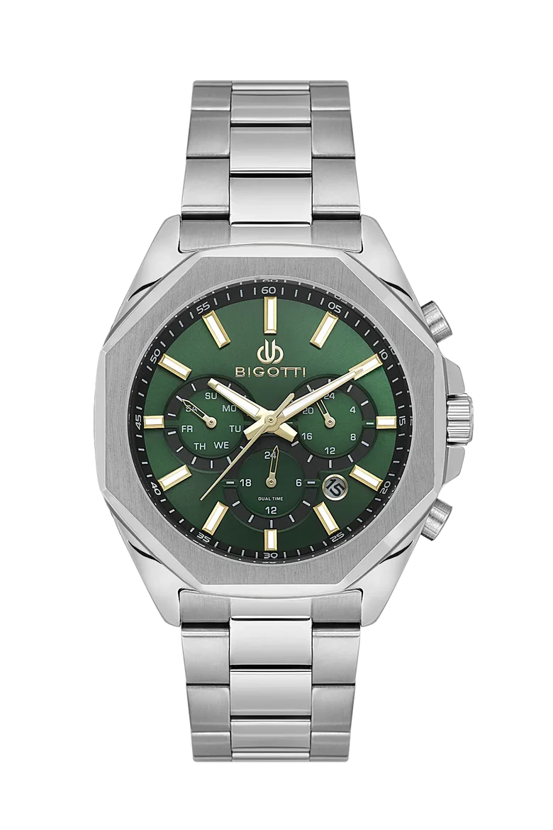 Bigotti Raffinato Silver Stainless Steel Watch for Men -  BG.1.10687-4