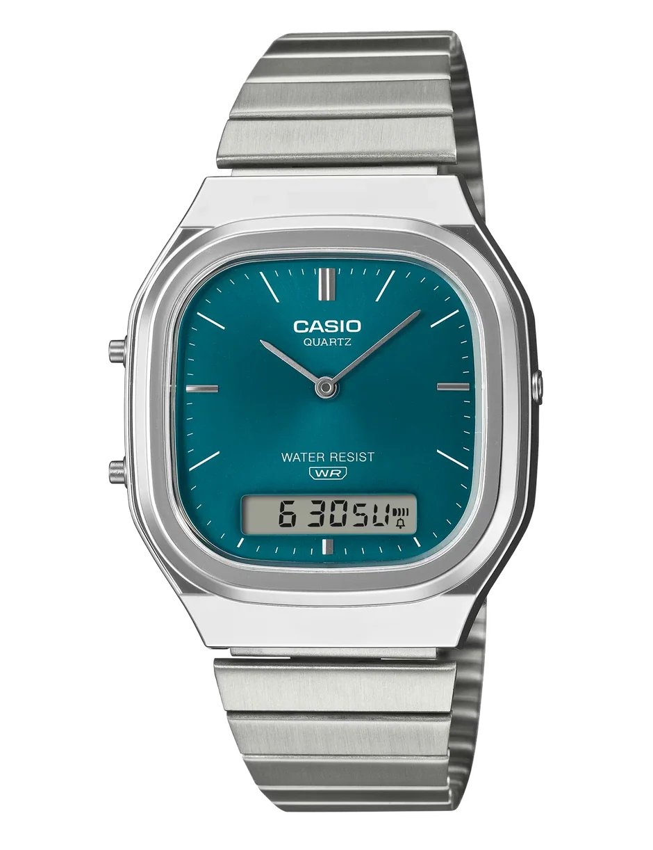 Casio Vintage  Dual Time Ana-Digi  Watch -AQ-240E-3ADF