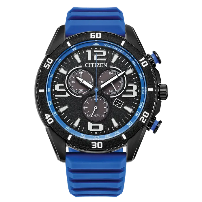 Citizen Brycen Men's Eco-Drive Sport Chronograph Black Dial Blue