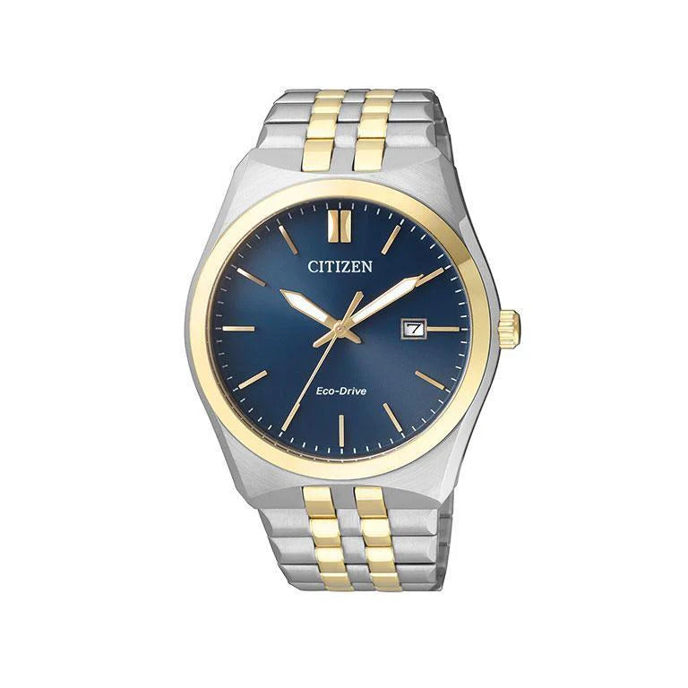 Citizen Eco-Drive 2 Tone Blue Dial Date Dress Watch - BM7334-66L The_Diamond_box_South_Africa