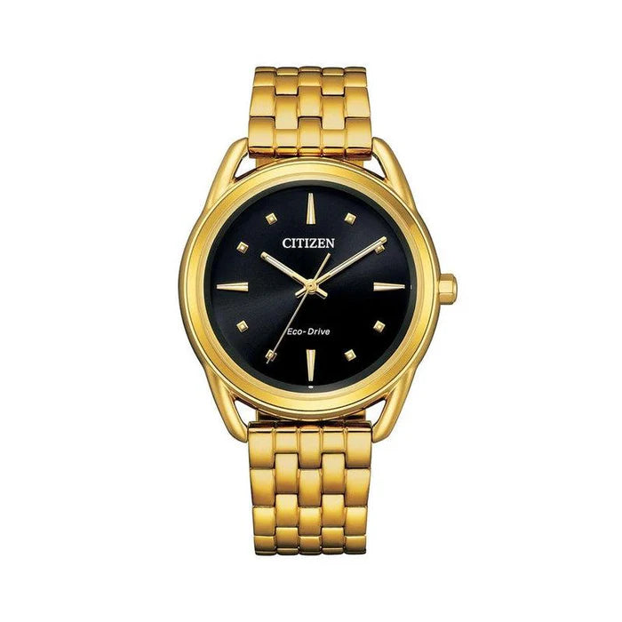 Citizen Eco-Drive Gold Ladies Dress Watch - FE7092-50E