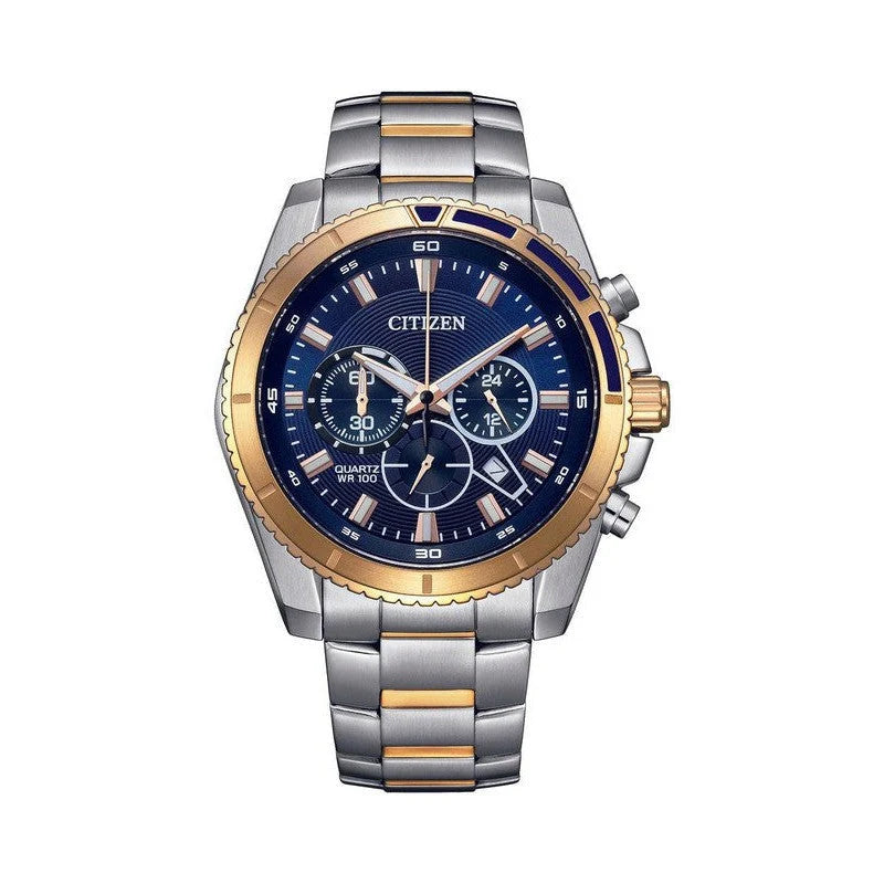 Citizen Gents Quartz Blue Dial Chronograph - AN8206-53L