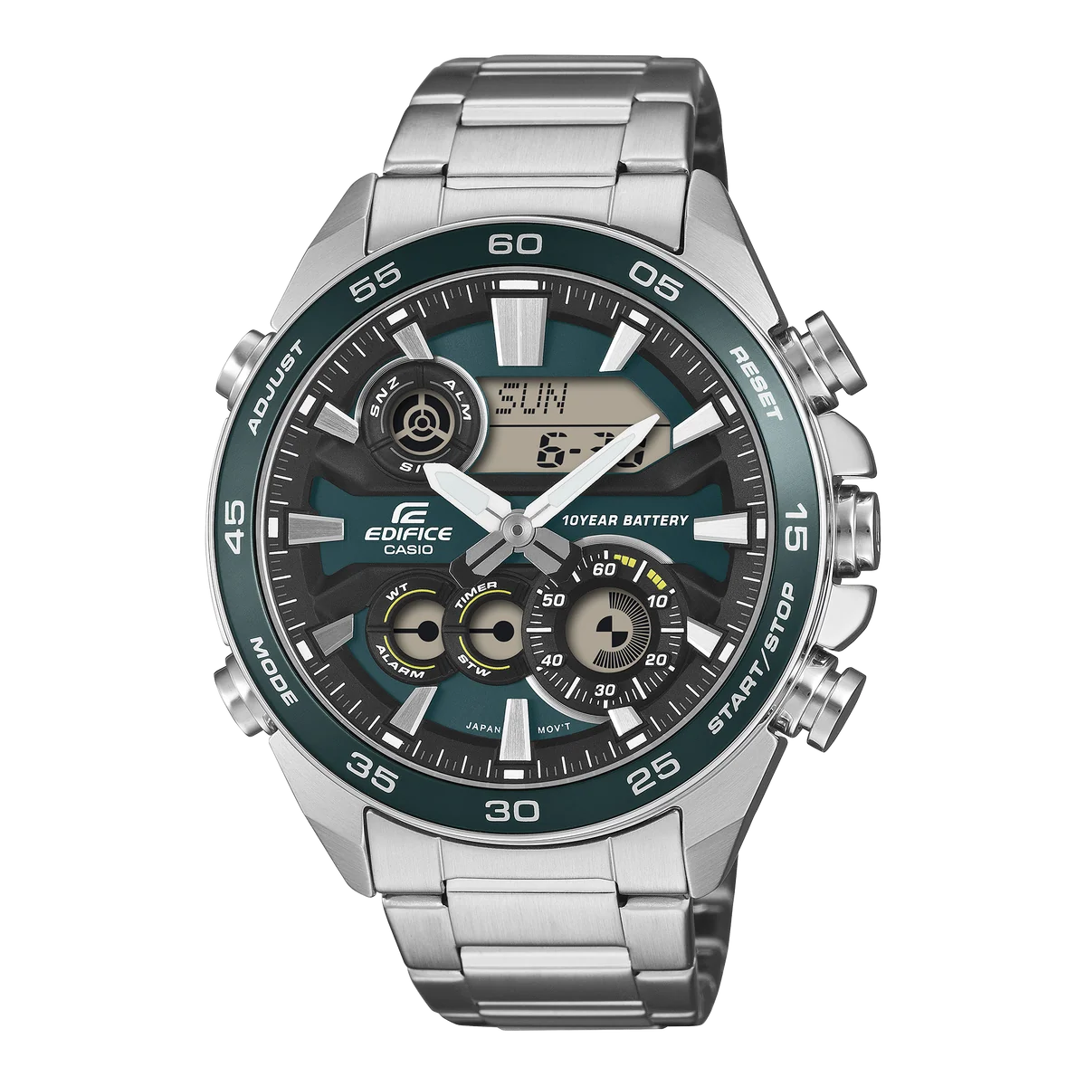 Casio Edifice Green Dial Analogue-Digital Men's Watch - ERA-130D-3ADF