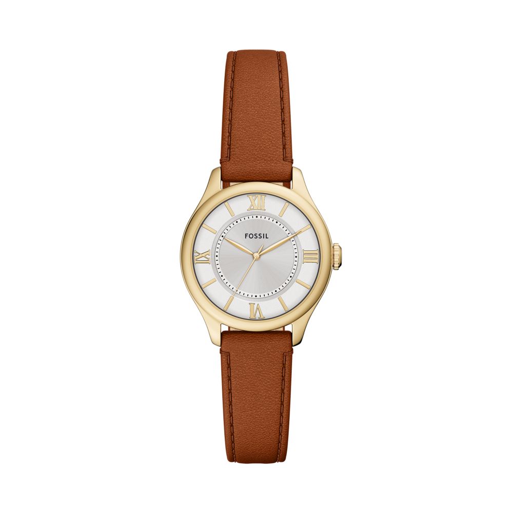 Fossil Women's Gilmore Three-Hand Brown Leather Watch - ES5423