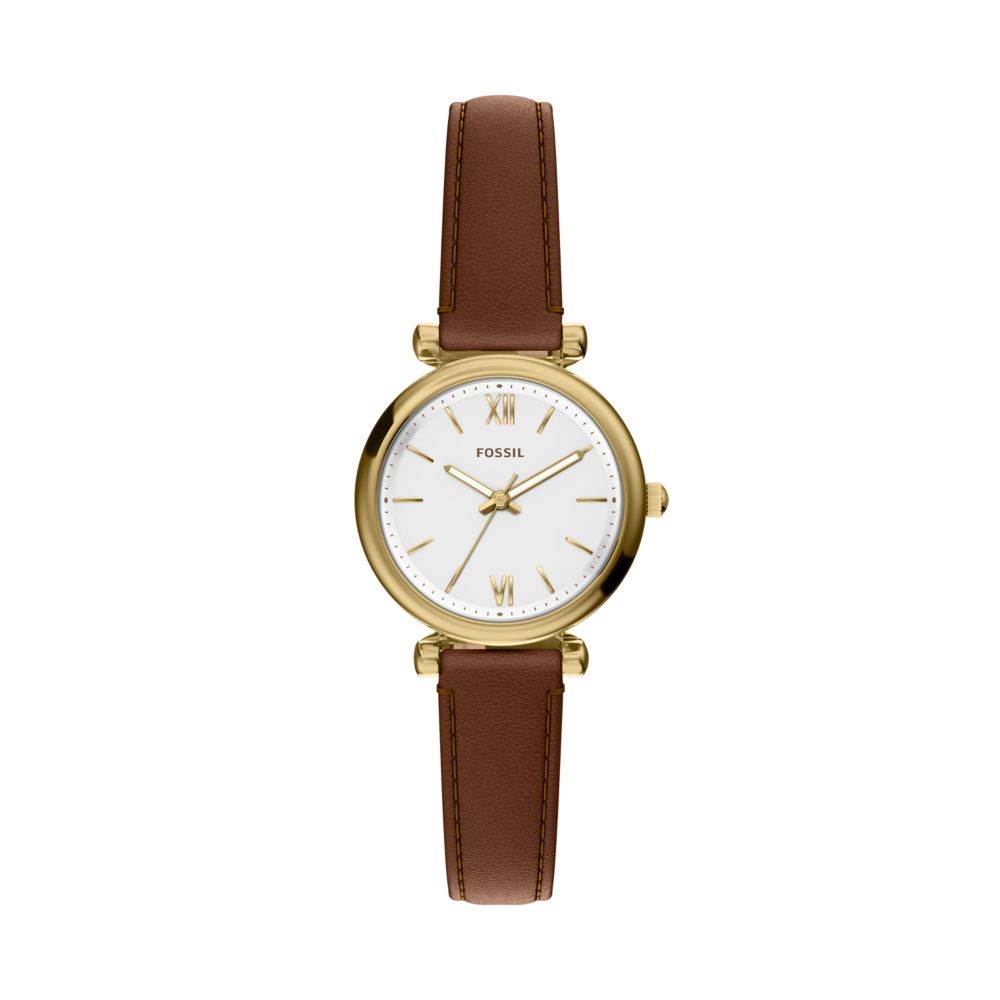 Fossil Carlie White Dial and Brown  Watch - ES5464