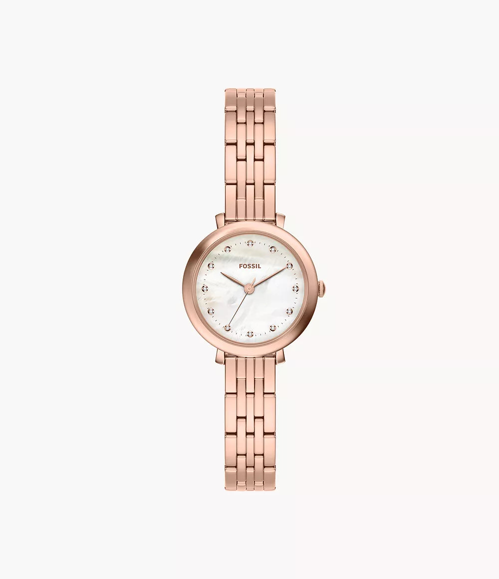 Fossil Women's Jacqueline Rose Gold-Tone Stainless Steel Watch - ES5502