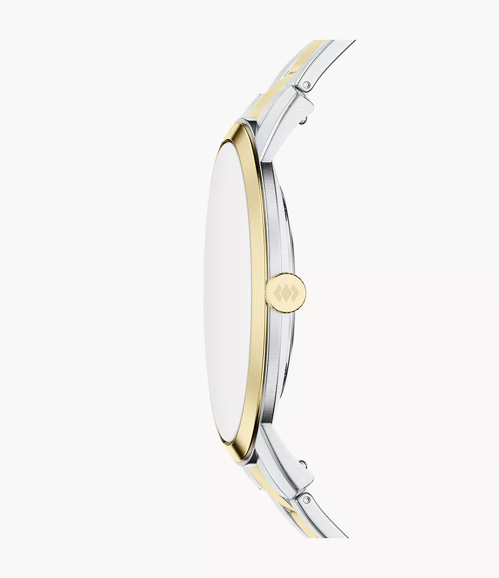 Fossil The Minimalist Men's Two-Tone Stainless Steel Watch -  FS6182