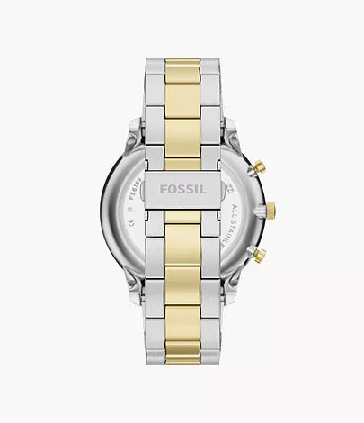 Fossil Neutra Green Dial Two-Tone Men's Chronograph Watch -  FS6189