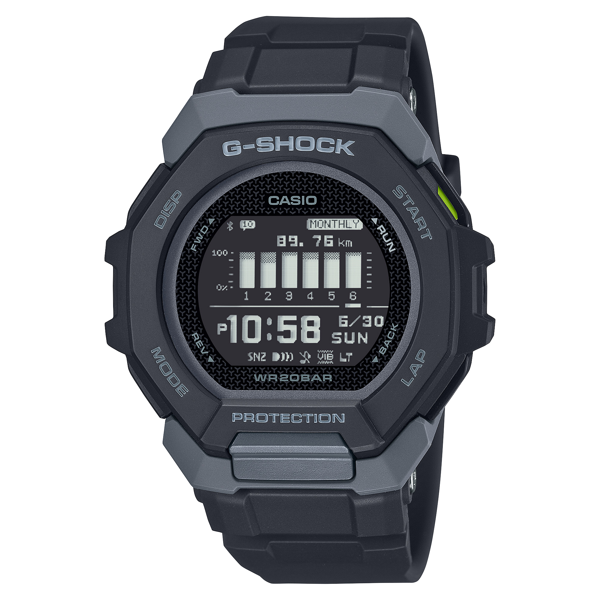 Casio G-Shock Mens 200m Bluetooth Fitness - GBD-300-1DR Watch