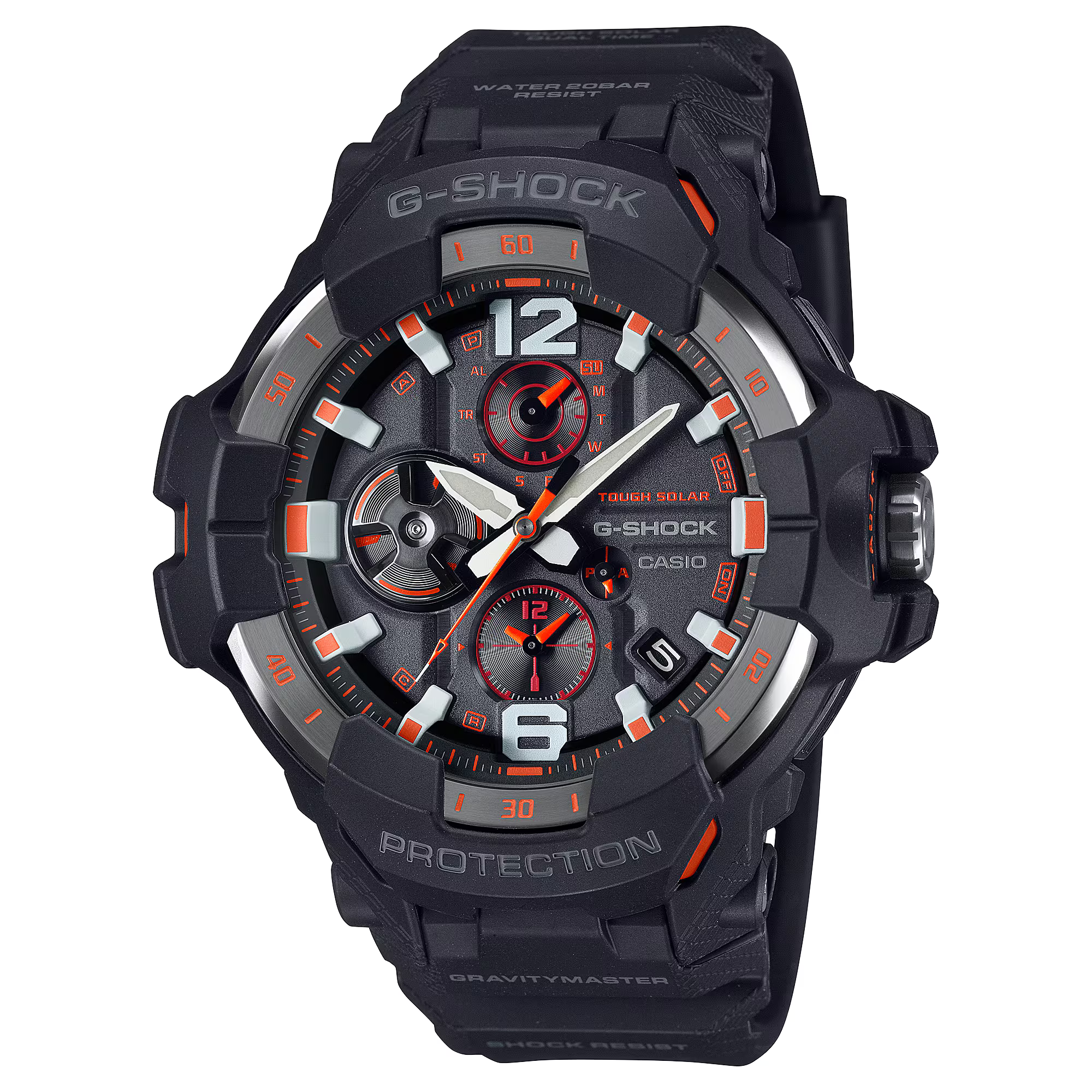 Casio G-Shock Mens 200m Bluetooth Solar Gravitymaster Watch - GR-B300-1A4DR