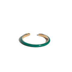 New 9ct Yellow Gold Green Band