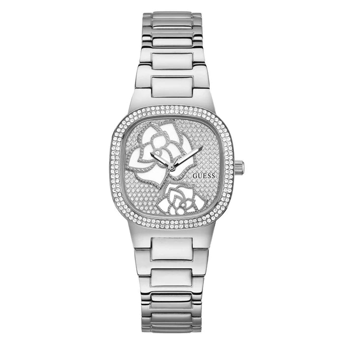 GUESS Ladies Silver Tone Analog Watch -  GW0544L1