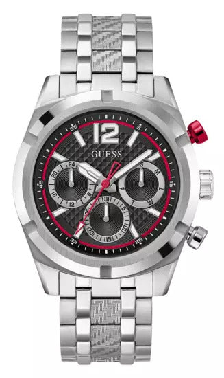 Guess Resistance Black Dial Multifunction Watch -  GW0714G1