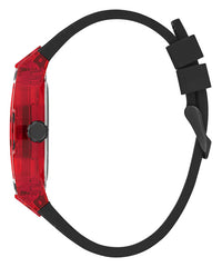 GUESS Mens Black Red Multi-function Watch - GW0499G4