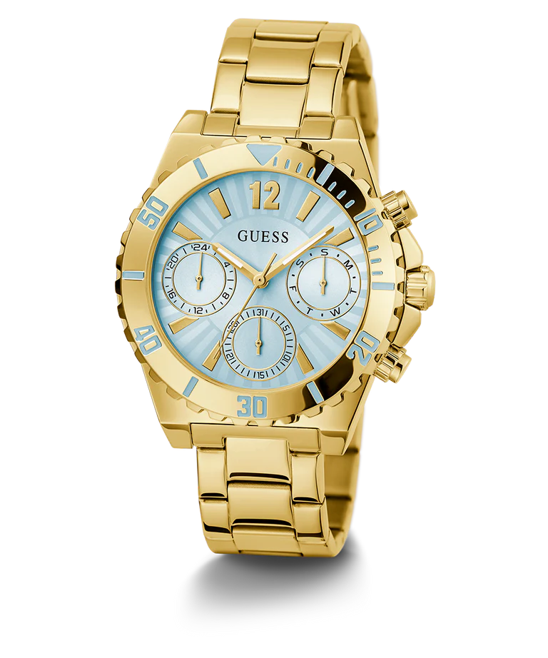 GUESS Ladies Gold Tone Multi-function Watch - GW0696L2