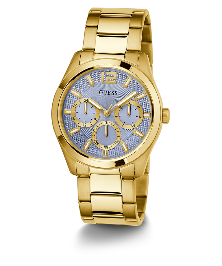 GUESS Mens Gold Tone Multi-function Watch - GW0707G2
