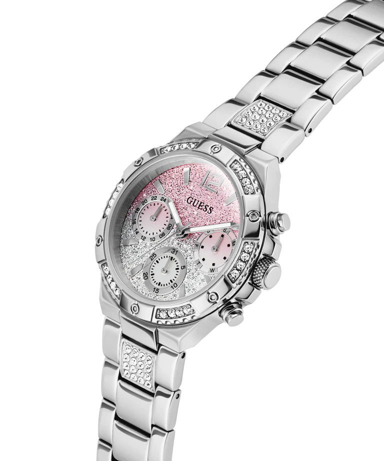 GUESS Ladies Silver Tone Multi-function Watch GW0950L1