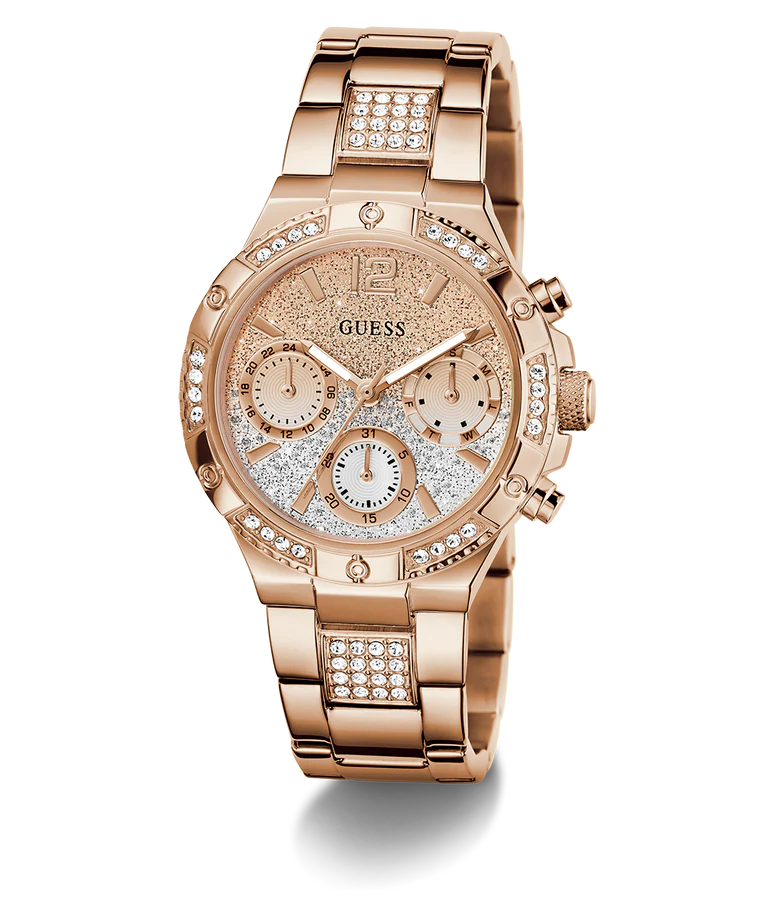 GUESS Ladies Rose Gold Tone Multi-function Watch - GW0950L4