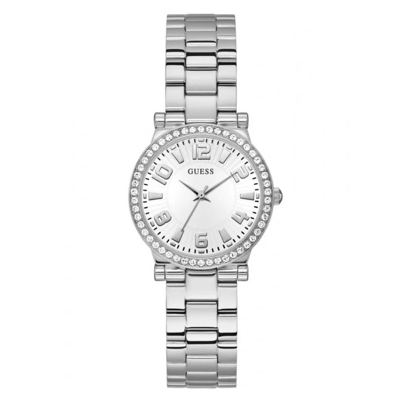 Guess Fawn White Dial Analog Watch -  GW0686L1