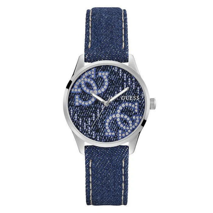 Guess G Stitch Blue Dial Analogue Watch - GW0755L1