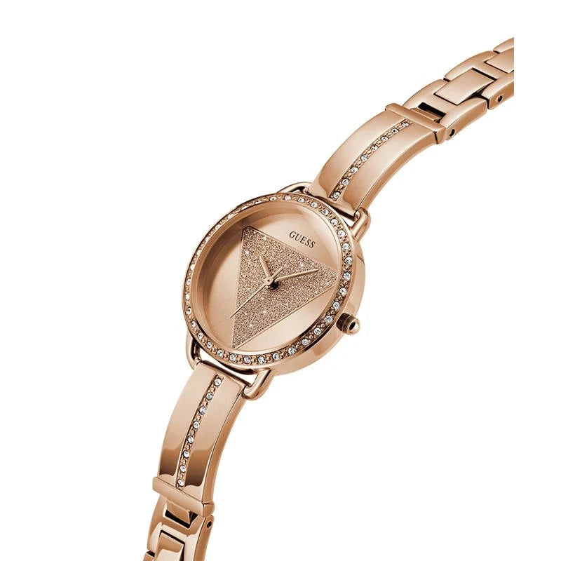 Guess Ladies Rose Gold Tone Analog Watch - GW0914L3