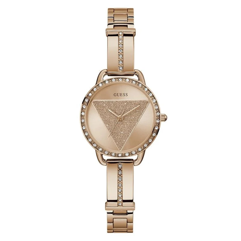 Guess Ladies Rose Gold Tone Analog Watch - GW0914L3