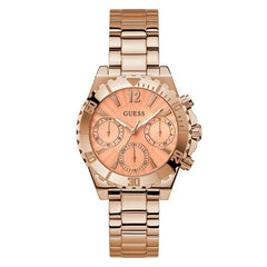 Guess Phoebe Orange Dial Multifunction Watch - GW0696L3